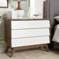 Kirkland's Home Slant Midcentury Two-Tone Chest- Dressers & Chests