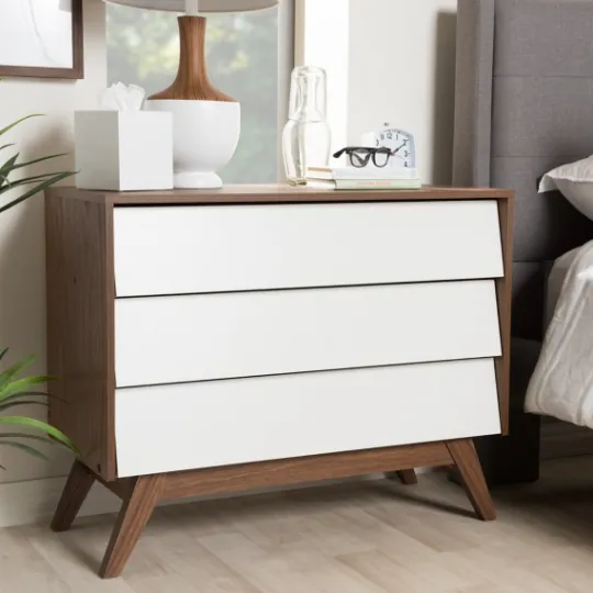 Kirkland's Home Slant Midcentury Two-Tone Chest- Dressers & Chests