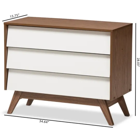 Kirkland's Home Slant Midcentury Two-Tone Chest- Dressers & Chests