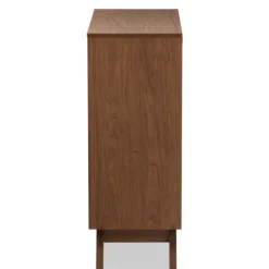 Kirkland's Home Slant Two-Tone Walnut 5-Drawer Chest- Dressers & Chests