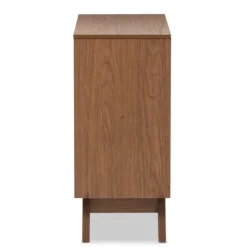 Kirkland's Home Slant Two-Tone Walnut 4-Drawer Chest- Dressers & Chests