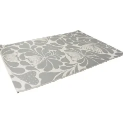 Kirkland's Home Slate Floral Outdoor Area Rug, 4X6- Outdoor Rugs