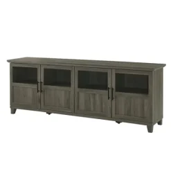 Kirkland's Home Slate Glass Paneled Door Tv Stand- Tv Stands & Media Consoles