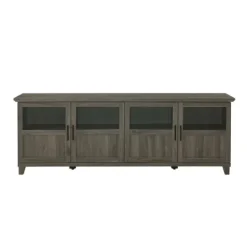 Kirkland's Home Slate Glass Paneled Door Tv Stand- Tv Stands & Media Consoles