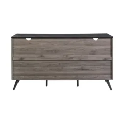 Kirkland's Home Slate Slatted 4-Drawer Cabinet- Cabinets & Sideboards
