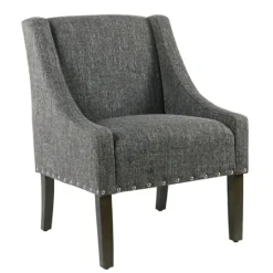 Kirkland's Home Slate Swoop Accent Chair- Accent Chairs
