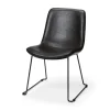 Kirkland's Home Slate Vegan Leather Bucket Dining Chairs, Set Of 2- Dining Chairs