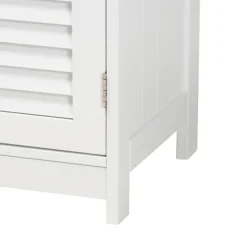 Kirkland's Home Slatted Wood Bathroom Cabinet- Bathroom Furniture