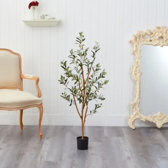 Kirkland's Home Slender Olive Branch Tree In Nursery Planter- Trees & Topiaries