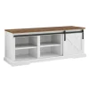 Kirkland's Home Sliding Barn Door Bench- Entryway Furniture