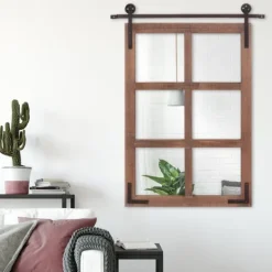 Kirkland's Home Sliding Barn Door Mirror- Decorative Mirrors