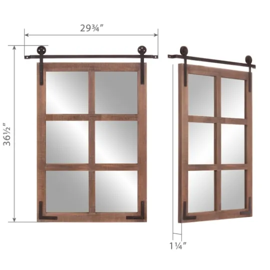 Kirkland's Home Sliding Barn Door Mirror- Decorative Mirrors
