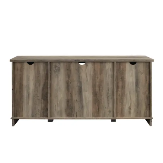 Kirkland's Home Sliding Barn Door Open Shelf Wash Tv Stand- Tv Stands & Media Consoles