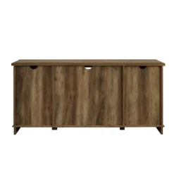Kirkland's Home Sliding Barn Door Open Shelf Oak Tv Stand- Tv Stands & Media Consoles