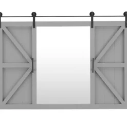 Kirkland's Home Sliding Barn Door Wall Mirror- Decorative Mirrors