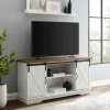Kirkland's Home Sliding Door Rustic Oak Top Tv Stand- Tv Stands & Media Consoles