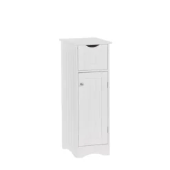 Kirkland's Home Slim Single Door Cabinet With Drawer- Bathroom Furniture