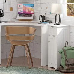 Kirkland's Home Slim Single Door Cabinet With Drawer- Bathroom Furniture