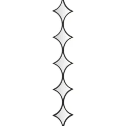 Kirkland's Home Slim Stacked Diamonds Wall Mirror- Decorative Mirrors