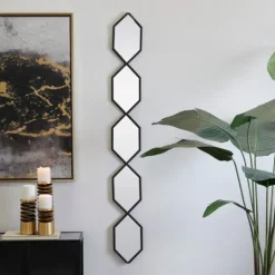 Kirkland's Home Slim Stacked Hexagons Wall Mirror- Decorative Mirrors
