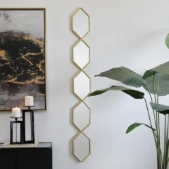Kirkland's Home Slim Stacked Hexagons Wall Mirror- Decorative Mirrors