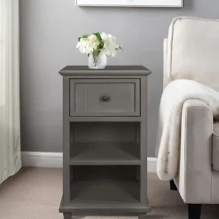 Kirkland's Home Slim Wooden 2-Shelf Side Table- Accent & End Tables