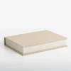 Kirkland's Home Small Beige Linen Book Box- Baskets & Boxes