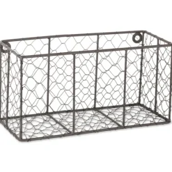 Kirkland's Home Small Wall Hanging Chicken Wire Baskets, Set Of 2- Wall Storage