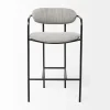 Kirkland's Home Smoke Arm Rest Upholstered Counter Stool- Bar Stools & Counter Height Stools