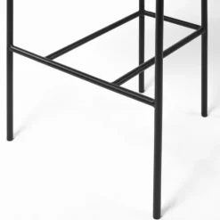 Kirkland's Home Smoke Arm Rest Upholstered Bar Stool- Bar Stools & Counter Height Stools