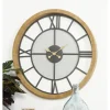 Kirkland's Home Smoke Gray Vintage Matte Mesh Wall Clock- Clocks