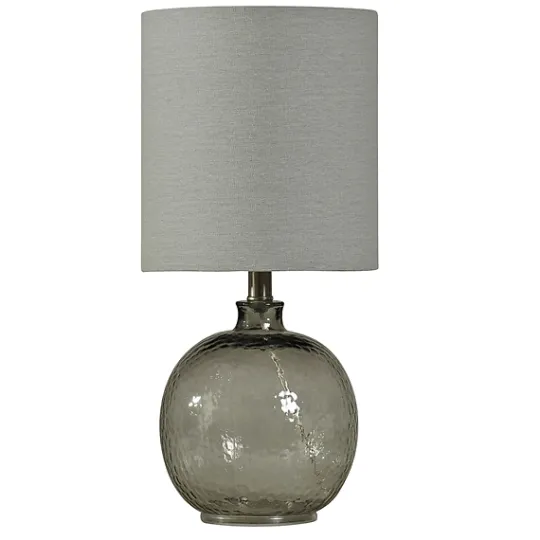 Kirkland's Home Smoke Spanish Glass Ball Mini Table Lamp- Table Lamps