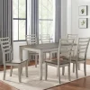 Kirkland's Home Smoked Alabaster And Honey Wood 7-Pc. Dining Set- Dining Sets