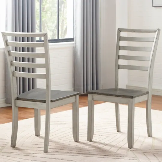 Kirkland's Home Smoked Honey And Alabaster Dining Chairs, Set Of 2- Dining Chairs