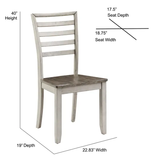 Kirkland's Home Smoked Honey And Alabaster Dining Chairs, Set Of 2- Dining Chairs