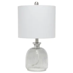 Kirkland's Home Smokey Hammered Glass Shade Table Lamp- Table Lamps