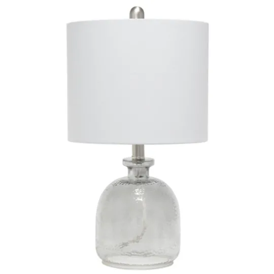 Kirkland's Home Smokey Hammered Glass Shade Table Lamp- Table Lamps