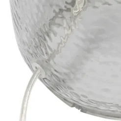 Kirkland's Home Smokey Hammered Glass Shade Table Lamp- Table Lamps