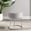 Kirkland's Home Smokey Velvet Vanity Stool- Benches & Ottomans