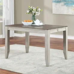 Kirkland's Home Smoky Alabaster Wooden 7-Pc. Dining Set- Dining Tables