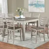 Kirkland's Home Smoky Alabaster Wooden 9-Pc. Dining Set- Dining Tables
