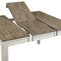 Kirkland's Home Smoky Alabaster Wooden 9-Pc. Dining Set- Dining Tables