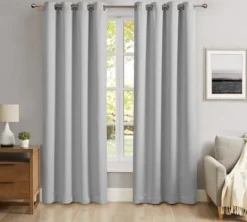 Kirkland's Home Smoky Blackout Curtain Panel Set, 108 In.- Curtains & Drapes