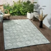Kirkland's Home Smoky Blue Geometric Indoor/Outdoor Area Rug, 5X7- Outdoor Rugs