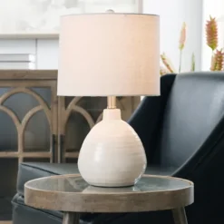 Kirkland's Home Smooth Ceramic Table Lamp- Table Lamps