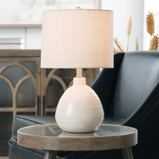 Kirkland's Home Smooth Ceramic Table Lamp- Table Lamps