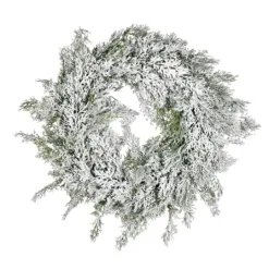 Kirkland's Home Snowy Cedar Wreath- Wreaths