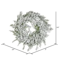 Kirkland's Home Snowy Cedar Wreath- Wreaths