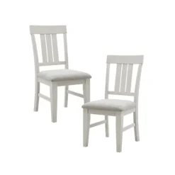 Kirkland's Home Sofia White High Back Dining Chairs, Set Of 2- Dining Chairs