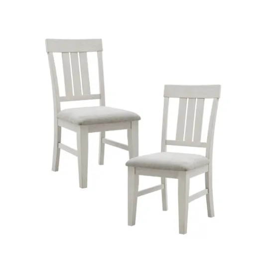 Kirkland's Home Sofia White High Back Dining Chairs, Set Of 2- Dining Chairs
